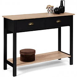 Idmarket Market Isis - Console 2 tiroirs noir