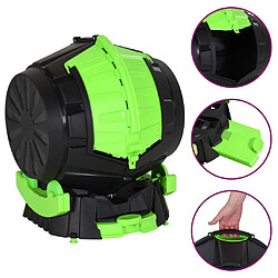 VidaXL Composteur à Tambour Noir 50L