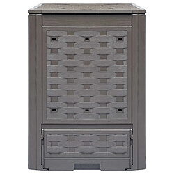 vidaXL Composteur de jardin - Marron - 300 L