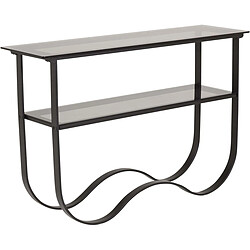 Furniture Fashion Console Wavy Acier et Verre