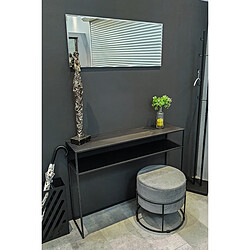 Pegane Table console en métal - Noir pas cher