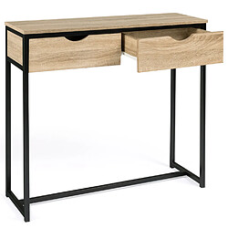 Acheter Idmarket Market Detroit - Console 2 tiroirs noir