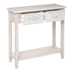 Atmosphera Console Hina 2 tiroirs - Beige