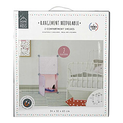 Avis The Home Deco Kids Rangement enfant cubes rose et blanc