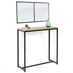 Idmarket Console Détroit Set avec Miroir