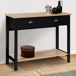 Idmarket Market Isis - Console 2 tiroirs noir