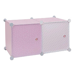 Acheter The Home Deco Kids Rangement enfant cubes rose et blanc