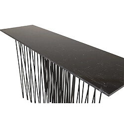 Furniture fashion Console effet granit - Noir pas cher