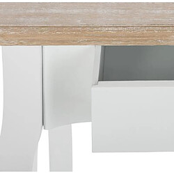 Avis Pegane Console 2 tiroirs - Blanc chêne
