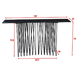 Avis Furniture fashion Console effet granit - Noir