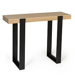 Idmarket market Phoenix - Console bois et noir