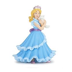 Papo figurine princesse bleue au chat