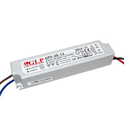 Alimentation LED 12 V 20 W étanche IP67