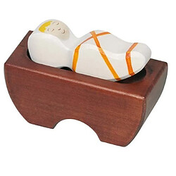 Holztiger figurine crèche Enfant Jésus