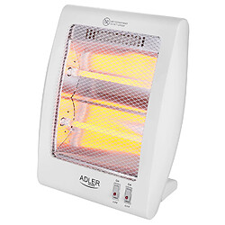 Adler Chauffage Électrique Halogène 800W Blanc