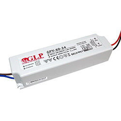 Alimentation LED étanche 24V 60W IP67