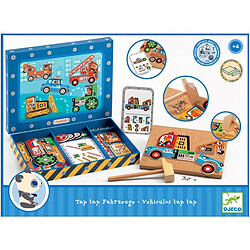Djeco Tap Tap Véhicules en bois - Multicolore