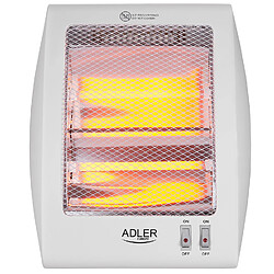 Adler Chauffage Électrique Halogène 800W Blanc