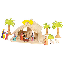 Holztiger Maison de poupées en bois Crèche