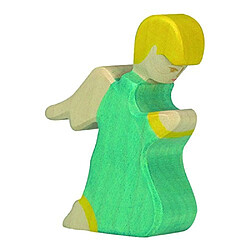 Holztiger figurine ange à genoux en bois