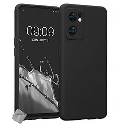 Htdmobiles HTD Mobiles Oppo Reno 7 5G Coque Gel - Noir Coque en silicone gel pour Oppo Reno 7 5G - Protection antichoc - Verre trempé inclus