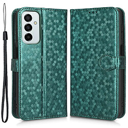 Etui Samsung Galaxy M23 5G/F23 5G - Vert Étui motif à points - Fermeture magnétique - Protection complète
