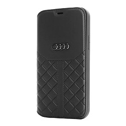 Audi Étui iPhone 12 Pro Max - Noir Série cuir