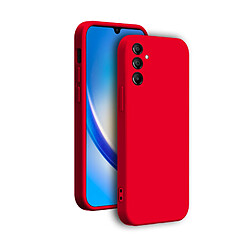 Bigben Coque Samsung Galaxy A34 - Rouge Coque téléphone - Protection antichute - Dragonne incluse - Finition soft touch - Écoconçue