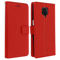 Avizar Housse Folio Xiaomi Redmi Note 9 S - Rouge