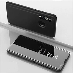 Wewoo Coque Rigide Pour Galaxy A10s miroir plaqué couvercle gauche et droite Flip avec étui de téléphone portable noir