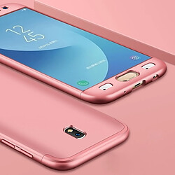 Wewoo Coque 360° Or Rose - Samsung Galaxy J3 Coque rigide pour Samsung - Protection complète à 360° - Design anti-rayures