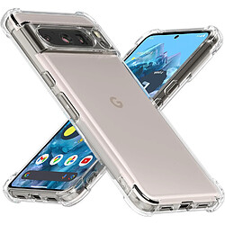Little Boutik Google Pixel 8 Pro Coque - Transparente Coque en silicone transparente - Angles renforcés - Protection légère - Design original visible