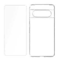 Avizar Coque + Film pour Google Pixel 8 - Transparent