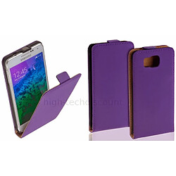 Htdmobiles HTD Mobiles Galaxy Alpha G850F Housse en cuir PU - Film écran inclus - Mauve