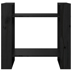 Avis vidaXL Bibliothèque/Séparateur - Noir