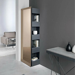 Inside 75 Colonne bibliothèque métal - Ardoise