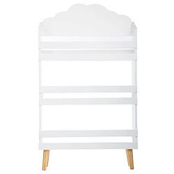 Atmosphera Bibliothèque enfant Nuage - 58 x H. 100 cm - Blanc