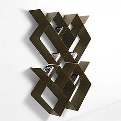 Inside 75 Bibliothèque colonne Mondrian - Bronze