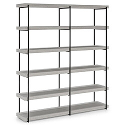 Inside 75 Bibliothèque colonne métal - Gris