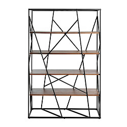 Angel Cerda Étagères en noyer et en acier noir