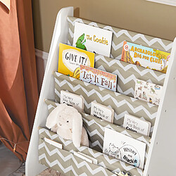 SoBuy KMB50-HG Bibliothèque Enfants Blanc Gris pas cher