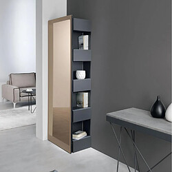 Inside 75 Colonne bibliothèque métal - Ardoise