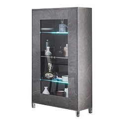 Dansmamaison Vitrine CARRARE Marbre Gris