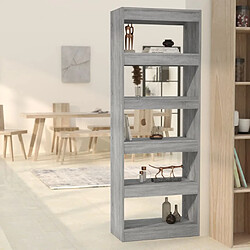 vidaXL Bibliothèque/Séparateur Sonoma gris