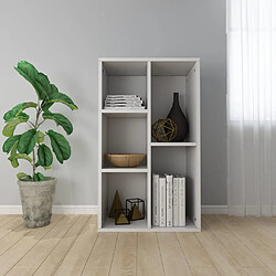 vidaXL Bibliothèque/Buffet Blanc 50x25x80 cm Bois d’ingénierie