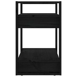 Acheter vidaXL Bibliothèque/Séparateur - Noir