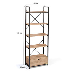 Idmarket MARKET Étagère DETROIT pas cher