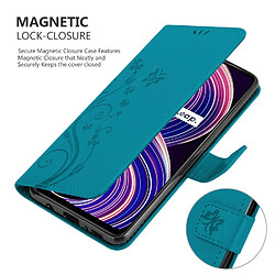 Cadorabo Coque Realme 8 5G - Bleu Floral pas cher