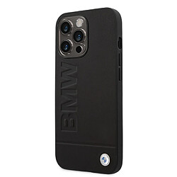 BMW Coque arrière rigide pour iPhone 14 Pro - Noir
