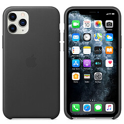 Avis Apple Coque Leather iPhone 11 Pro - Black